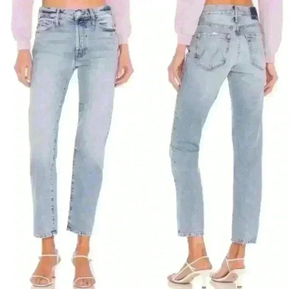 Mother Superior Trekker Ankle Straight Leg Jeans in Win Some, Lose Some Size 26 - Picture 12 of 13